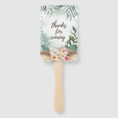 Éventail Tahiti | Mariage floral de plage tropicale (Dos)