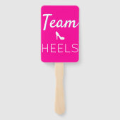 Éventail Talons d'équipe|Baby shower de révélation de genre (Dos)