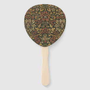 Éventail Tapisserie de jardin de fleurs de William Morris