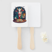 Éventail Tarot de vache de la terreur (Devant et derrière)