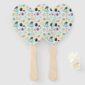 Éventail tea time pattern (Devant et derrière)