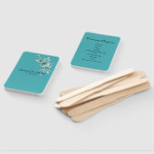 Éventail Teal Whisper Blooms Wedding (Non-assemblé)