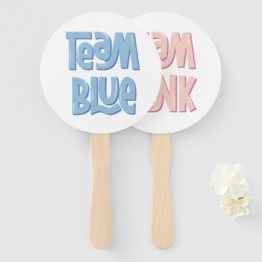 Éventail Team Blue/Boy  (Devant et derrière)