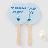 Éventail Team Boy with Necktie (Devant et derrière)