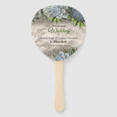 Éventail Teintes de blues pâles (Devant)