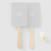 Éventail Téléchargez votre conception grâce aux ventilateur (Devant et derrière)