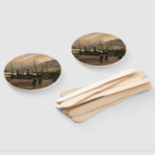 Éventail Tempête portuaire des pêcheurs d'Amsterdam par Vin (Non-assemblé)