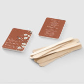 Éventail Terracotta Chinoiserie Floral Wedding Program (Non-assemblé)