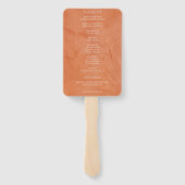 Éventail Terracotta Eucalyptus Burgundy Orange Floral (Dos)