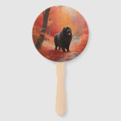 Éventail Terre-Neuve en automne Leaves Fall Inspire (Devant)