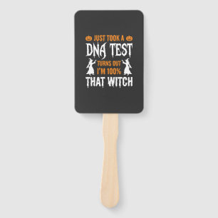Éventail Test ADN Sorcière drôle Halloween Graphique