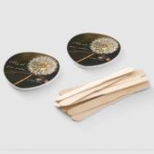 Éventail Tête de graines de Dandelion en tons Brown (Non-assemblé)