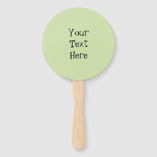 Éventail Texte des pièces vertes de pastèque (Dos)