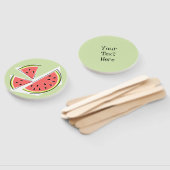 Éventail Texte des pièces vertes de pastèque (Non-assemblé)