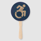 Éventail Texte Handicapé (Dos)