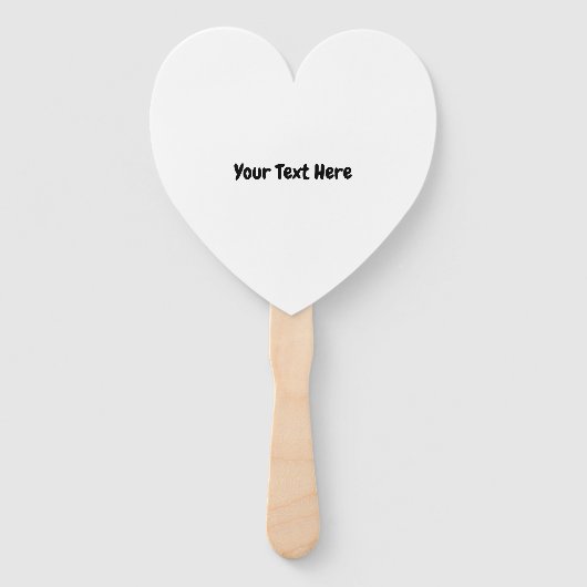 Éventail Texte personnalisé (Devant)