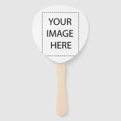 Éventail Texte personnalisé (Dos)