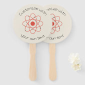 Éventail Texte personnalisé de la science de structure de l (Devant et derrière)