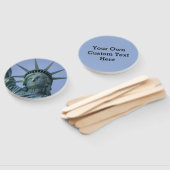 Éventail Texte personnalisé Statue de la Liberté (Non-assemblé)