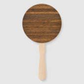 Éventail Texture en bois (Dos)