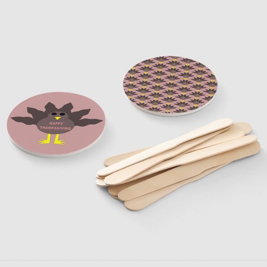 Éventail Thanksgiving Pluced Turkey (Non-assemblé)