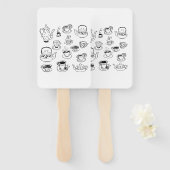 Éventail Thé (Devant et derrière)