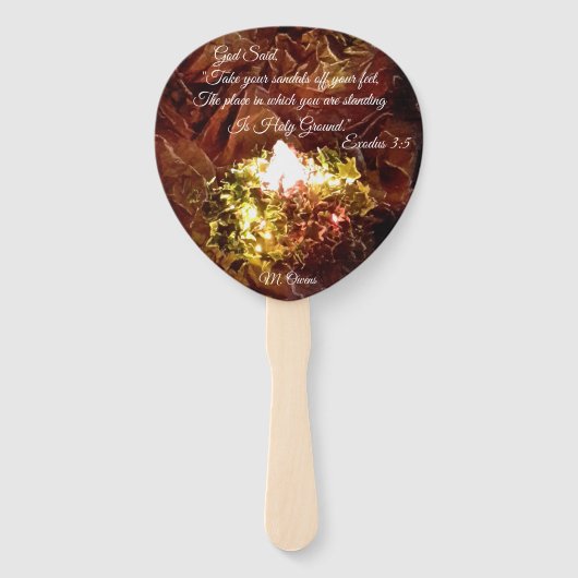 Éventail "The Burning Bush" (Dos)