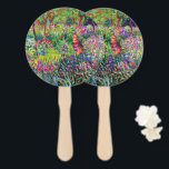 Éventail The Iris Garden by Claude Monet<br><div class="desc">S'il vous plaît visitez mon magasin pour un design plus intéressant et plus de choix de couleurs. => zazzle.com/colorfulworld*</div>
