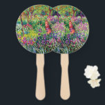 Éventail The Iris Garden by Claude Monet<br><div class="desc">S'il vous plaît visitez mon magasin pour un design plus intéressant et plus de choix de couleurs. => zazzle.com/colorfulworld*</div>