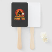 Éventail Thème de fête Halloween Fantôme Citrouille Design_ (Devant et derrière)