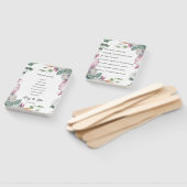 Éventail Thème de mariage floral (Non-assemblé)