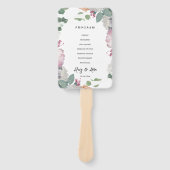 Éventail Thème de mariage floral (Devant)