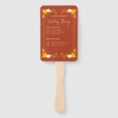 Éventail Thème Mariage classique (Devant)