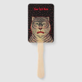 Éventail Tiger Tiger Tiger Tige Face Rouge Accents Points s (Dos)