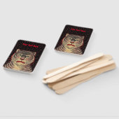 Éventail Tiger Tiger Tiger Tige Face Rouge Accents Points s (Non-assemblé)