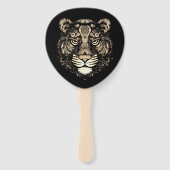 Éventail Tigre d'or (Dos)