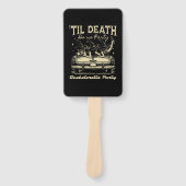 Éventail Til Death Do Us Party Halloween D Yellow (Devant)