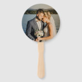 Éventail Timeless Black and White Monogram Elegant Wedding (Dos)