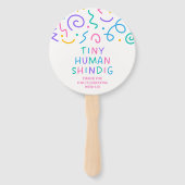 Éventail Tiny Human Shindig Baby Shower (Dos)