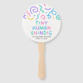 Éventail Tiny Human Shindig Baby Shower (Devant)