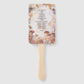 Éventail Toadstool champignon Mariage forestier enchanté (Dos)