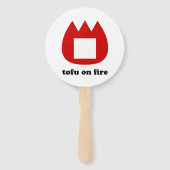 Éventail 📛 tofu en feu (Dos)