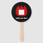 Éventail 📛 tofu en feu (Dos)