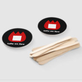Éventail 📛 tofu en feu (Non-assemblé)