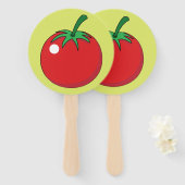 Éventail Tomato rouge (Devant et derrière)