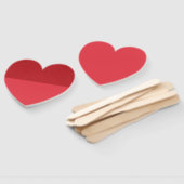 Éventail Top Texté Ventilateur De Pagaie Cardiaque - Tomate (Non-assemblé)