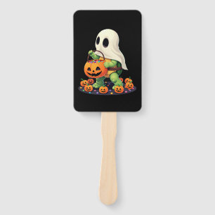 Éventail Tortue fantôme mignonne d'Halloween avec bonbons (