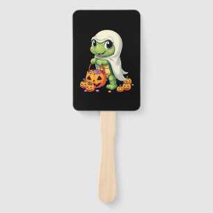 Éventail Tortue fantôme mignonne d'Halloween avec des bonbo