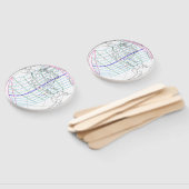 Éventail Total Solaire Eclipse 2024 Global Path (Non-assemblé)