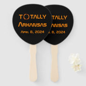 Éventail Totalement Arkansas 2024 Solar Eclipse (Devant et derrière)